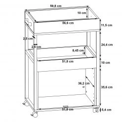 Hausbar - Old Wood Vintage - Betonoptik - auf Rollen 19 Hausbar - Old Wood Vintage - Betonoptik - auf Rollen -Deutschland Haushalt Verkaufs-Shop 1023075100 09 1600Wx1600H