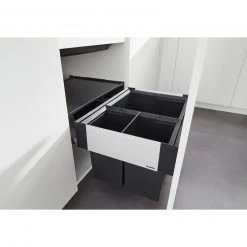 Einbau-Mülltrennsystem - schwarz-grau - Frontanbindung -Deutschland Haushalt Verkaufs-Shop 1148005700 03 1600Wx1600H