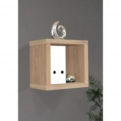 Würfelregal - Eiche sägerau - 40 cm -Deutschland Haushalt Verkaufs-Shop 1205001500 02 1600Wx1600H