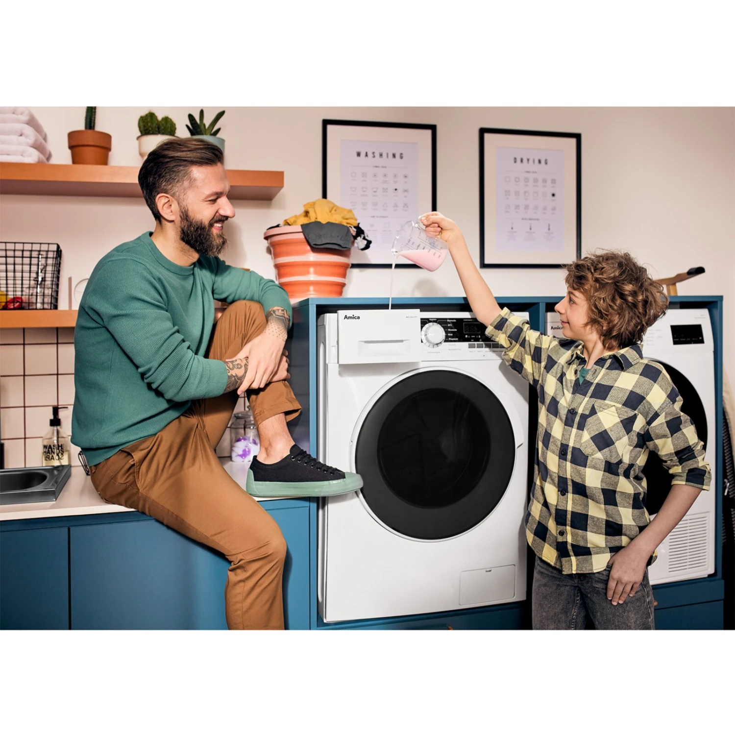 AMICA Waschmaschine WA 494 070 - weiß - 9 kg - 1400 U/min - B 7 AMICA Waschmaschine WA 494 070 - weiß - 9 kg - 1400 U/min - B – Bild 5