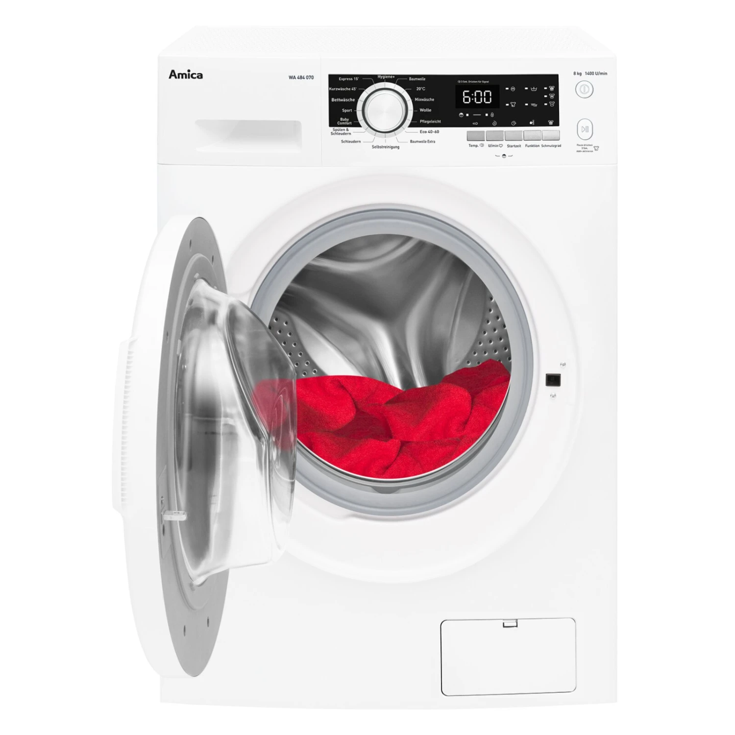 AMICA Waschmaschine WA 484 070 - weiß - 8 kg - 1400 U/min - B 4 AMICA Waschmaschine WA 484 070 - weiß - 8 kg - 1400 U/min - B – Bild 2