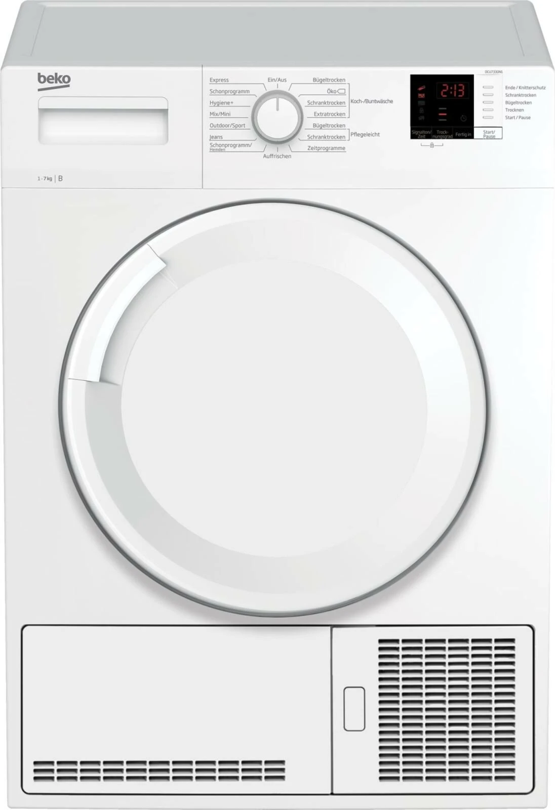 BEKO Kondenstrockner DCU7330N1 - 7 kg - weiß - B 3 BEKO Kondenstrockner DCU7330N1 - 7 kg - weiß - B