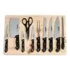 Messerset - 11 Teile - mit Schneidebrett aus Holz -Deutschland Haushalt Verkaufs-Shop 2278001800 1600Wx1600H