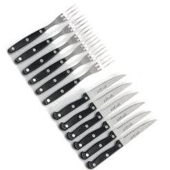 Steakbesteck - Edelstahl - 12-teilig