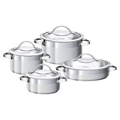 Kochtopfset - Edelstahl - 8-teilig