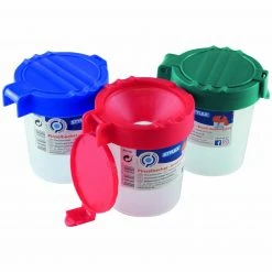 Pinselbecher - sortiert - mit Auslaufschutz