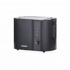 SEVERIN Toaster KA 9552 - schwarz - Edelstahl - 2 Scheiben - 800 W
