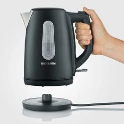SEVERIN Wasserkocher KA 9553 - schwarz - Edelstahl - 2200 W - 1 Liter -Deutschland Haushalt Verkaufs-Shop 2363000300 04 1600Wx1600H