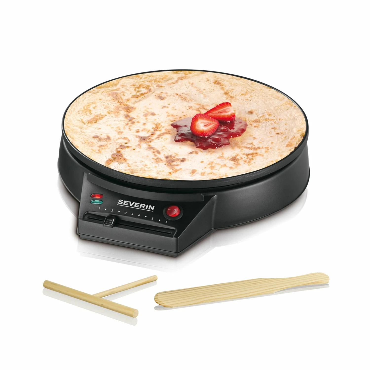 SEVERIN Crêpes Maker CM 2198 - schwarz - 1000 Watt 4 SEVERIN Crêpes Maker CM 2198 - schwarz - 1000 Watt – Bild 2