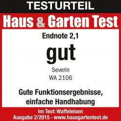 SEVERIN Doppel-Waffeleisen WA 2106 - schwarz - 1200 Watt -Deutschland Haushalt Verkaufs-Shop 2363001500 09 1600Wx1600H