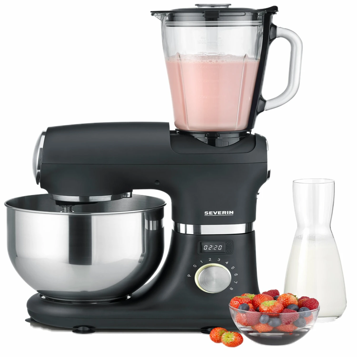 SEVERIN Multizerkleinerer-Aufsatz - schwarz - mit Schneidetrommeln 5 SEVERIN Multizerkleinerer-Aufsatz - schwarz - mit Schneidetrommeln – Bild 3