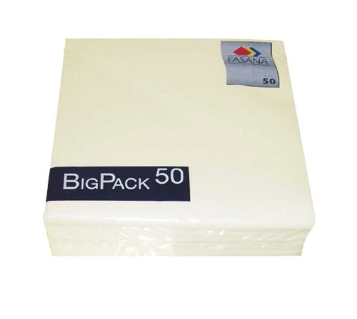 50 Servietten - creme - Zellstoff - 33x33 cm 3 50 Servietten - creme - Zellstoff - 33x33 cm