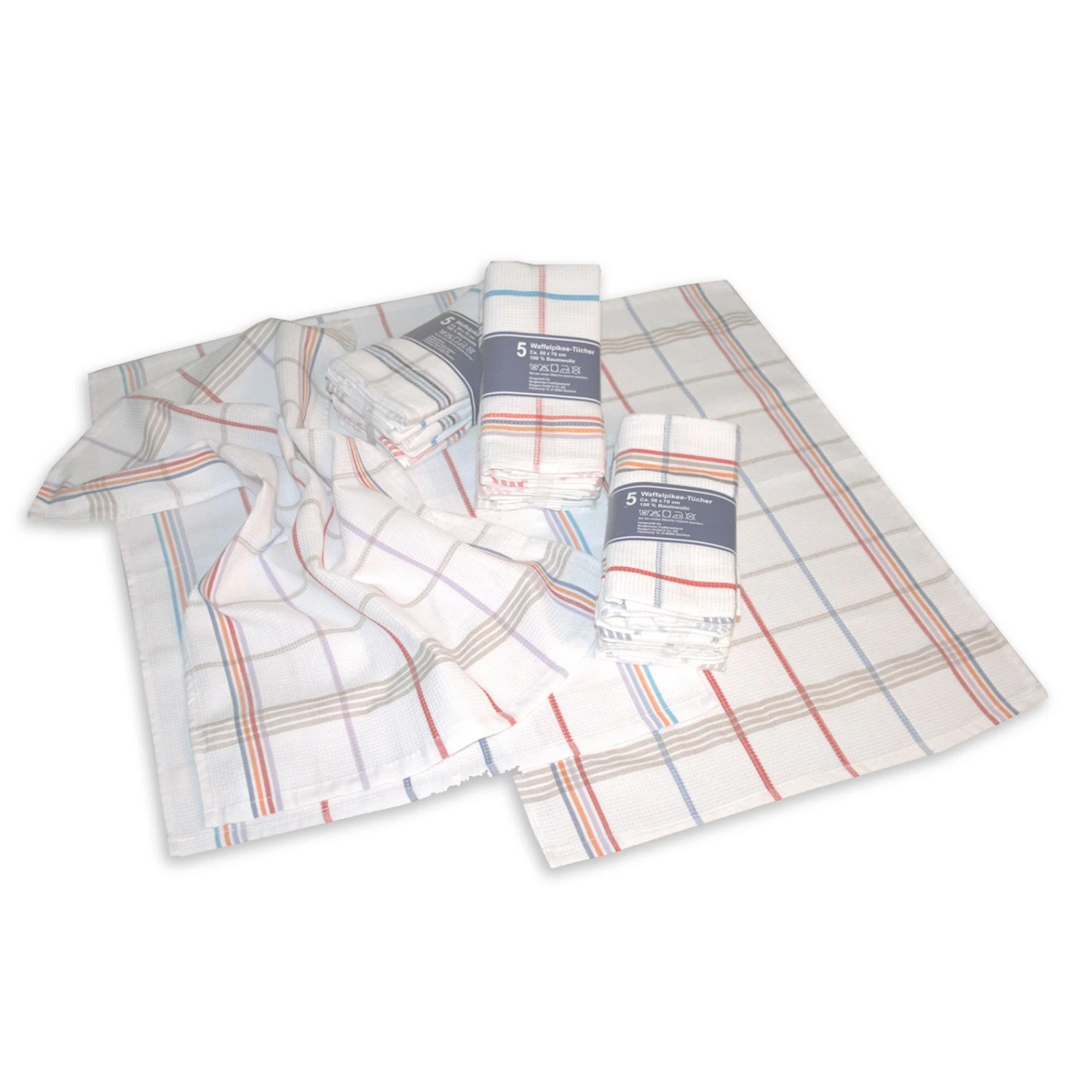 Geschirrtücher - Waffelpiquee - 5 Stück 3 Geschirrtücher - Waffelpiquee - 5 Stück