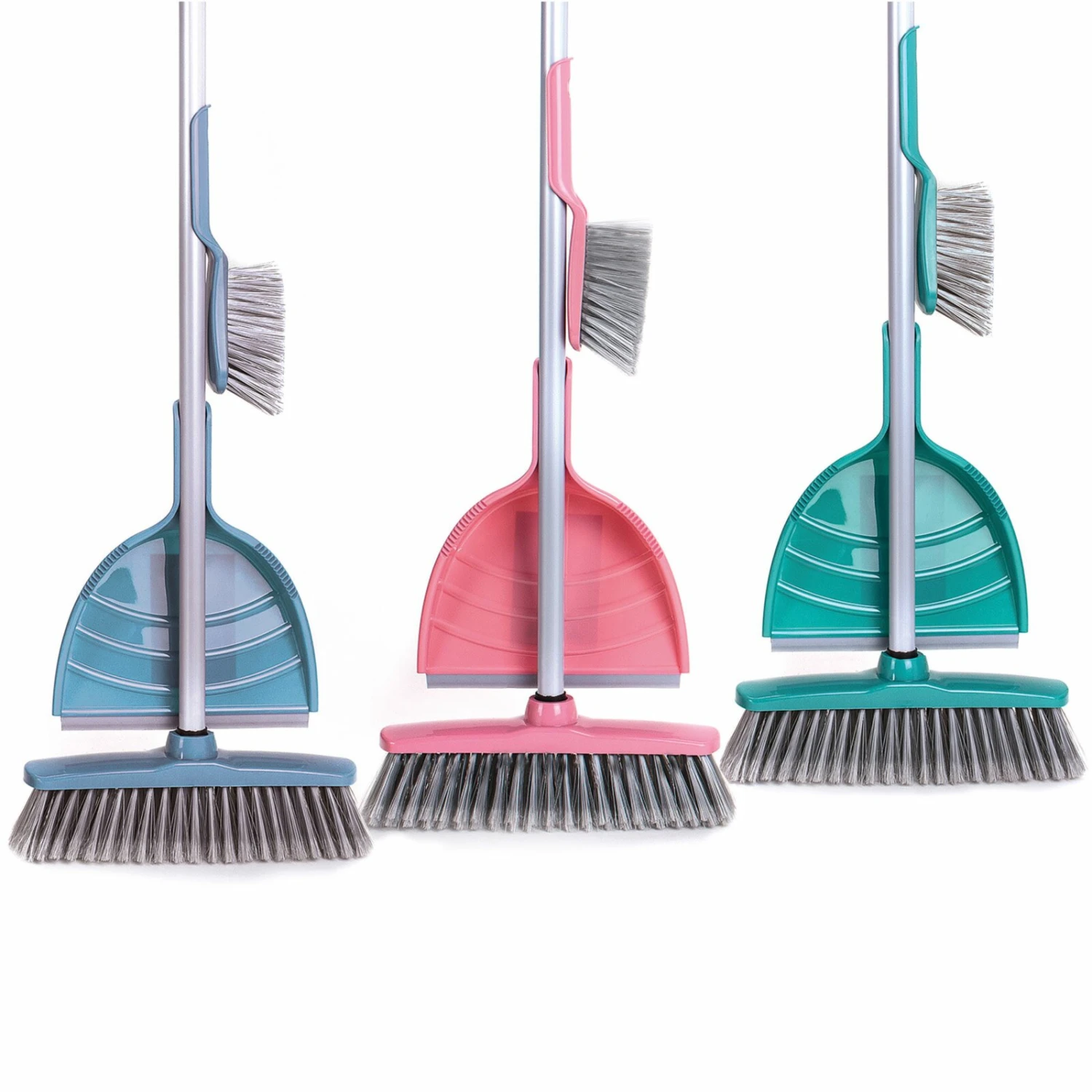 Kombi-Kehrset - farblich sortiert - Kunststoff 3 Kombi-Kehrset - farblich sortiert - Kunststoff