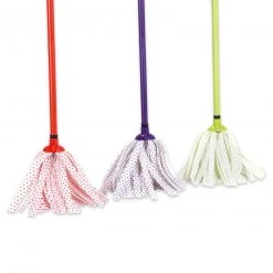 Wischmopp mit Stiel - farblich sortiert - 118 cm hoch