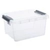 Aufbewahrungsbox - transparent - mit Deckel - 32 Liter