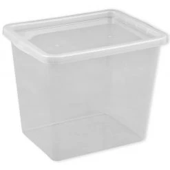 Aufbewahrungsbox - mit Deckel - klar - 29 Liter