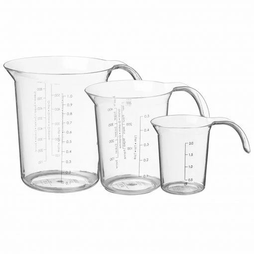 3er-Set Messbecher - klar - Kunststoff -Deutschland Haushalt Verkaufs-Shop 2591001701 1600Wx1600H