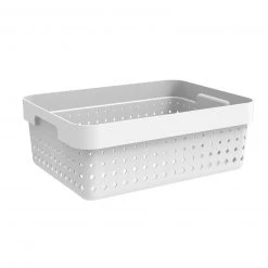 Aufbewahrungskorb - weiß - 11 Liter
