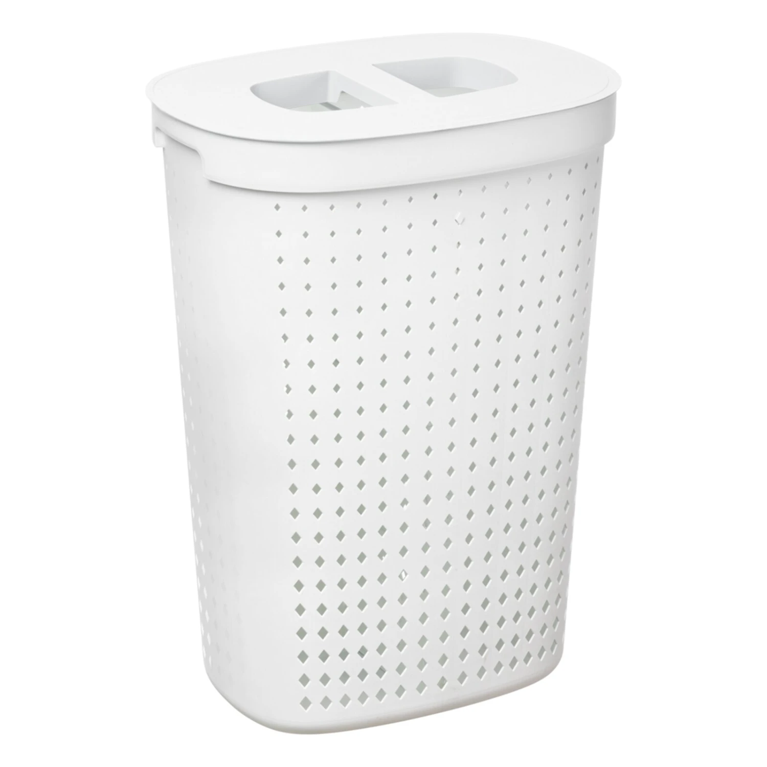 Wäschebox - weiß - Kunststoff - mit Deckel 3 Wäschebox - weiß - Kunststoff - mit Deckel