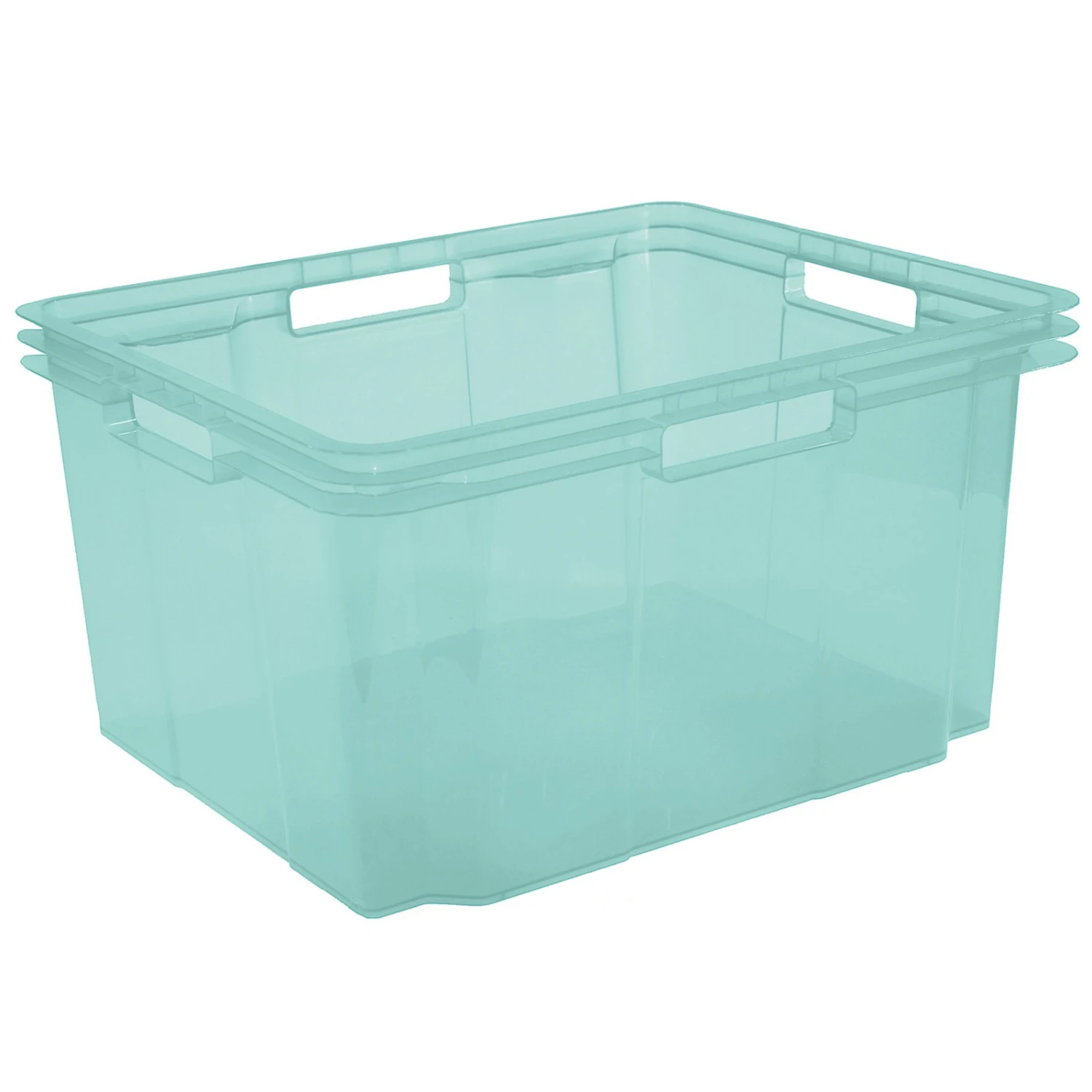 Stapelbox - türkis pastell - 26 Liter 3 Stapelbox - türkis pastell - 26 Liter