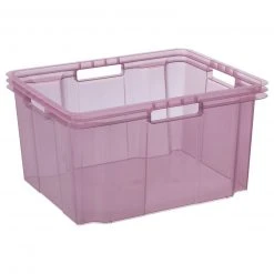 Aufbewahrungsbox - transparent-grapeade - 26 Liter