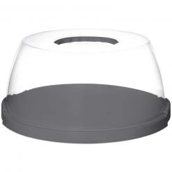 Tortencontainer - grau - mit Tragegriff - 30 cm