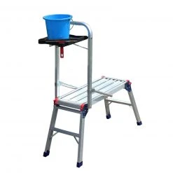 Arbeitsplattform mit Ablage - Aliminium - klappbar -Deutschland Haushalt Verkaufs-Shop 2654000700 04 1600Wx1600H