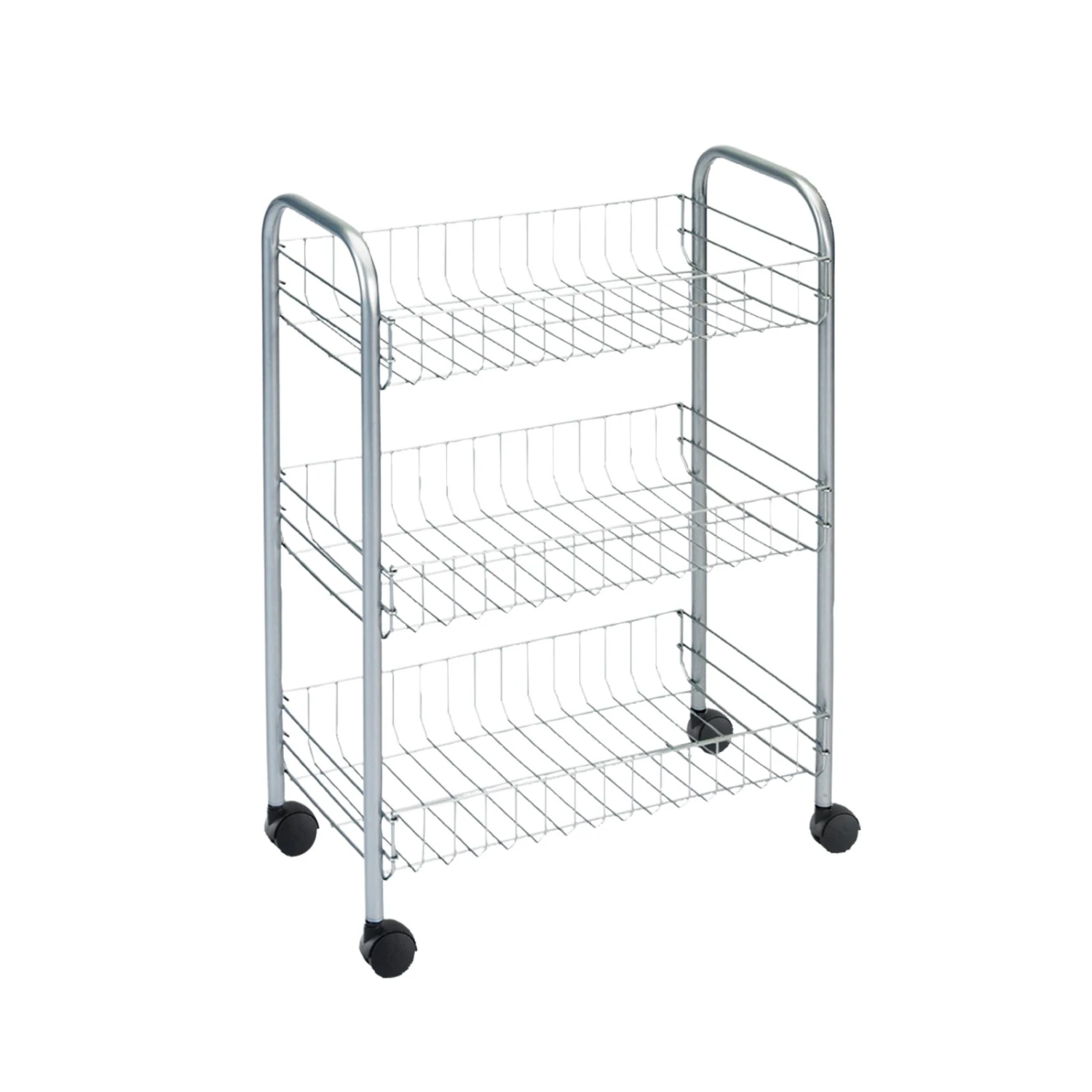 Küchenwagen - Metall verchromt - 3 Etagen 4 Küchenwagen - Metall verchromt - 3 Etagen – Bild 2