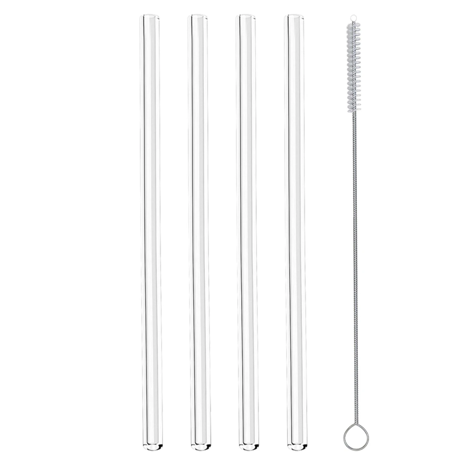 4er-Set Trinkhalme - transparent - Glas 3 4er-Set Trinkhalme - transparent - Glas