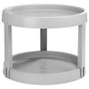 Drehregal/Küchenrondell - grau - 2 Etagen - Ø 28 cm -Deutschland Haushalt Verkaufs-Shop 2668011000 1600Wx1600H