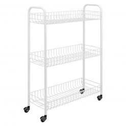 Allzweckwagen - weiß - Draht - 56 cm breit