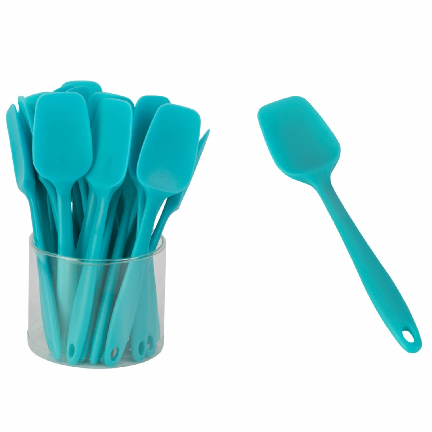 Teiglöffel - aquamarin - Silikon 4 Teiglöffel - aquamarin - Silikon – Bild 2