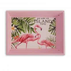 Tablett - Flamingo - Holz - 20 cm