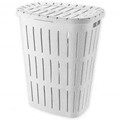 Wäschetonne - Kunststoff - weiß - 62 Liter