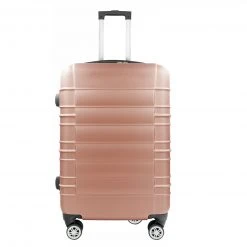 Reisekoffer - roségold - 4-Rollen-System - 57 cm