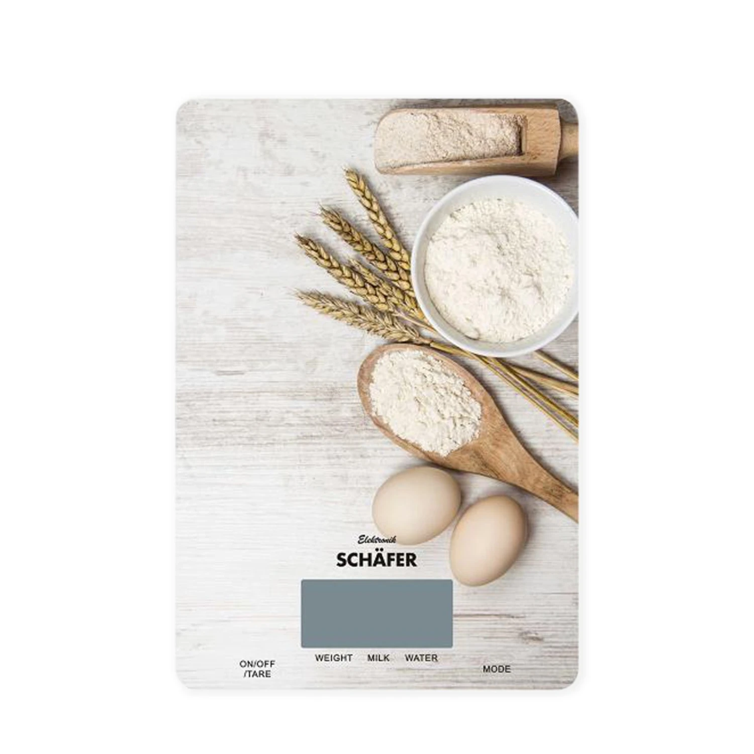 Küchenwaage - Backzutaten-Motiv - Glas - LED-Anzeige 3 Küchenwaage - Backzutaten-Motiv - Glas - LED-Anzeige