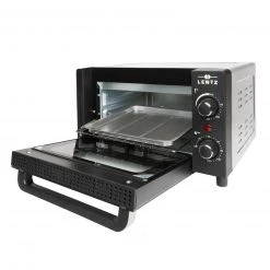 LENTZ Mini-Backofen - schwarz-silber - 1050 Watt - 12 Liter -Deutschland Haushalt Verkaufs-Shop 2693023800 04 1600Wx1600H