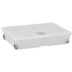 Unterbettbox - transpartent - rollbar - 72 Liter