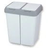 Mülleimer - weiß-anthrazit - 2x25 Liter -Deutschland Haushalt Verkaufs-Shop 2717001900 1600Wx1600H