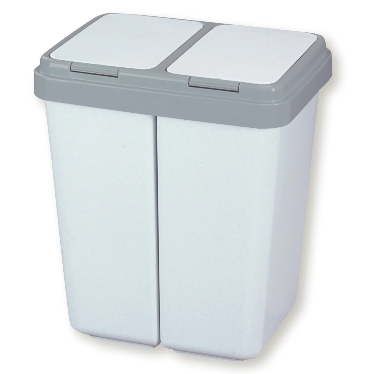 Mülleimer - weiß-anthrazit - 2x25 Liter 3 Mülleimer - weiß-anthrazit - 2x25 Liter