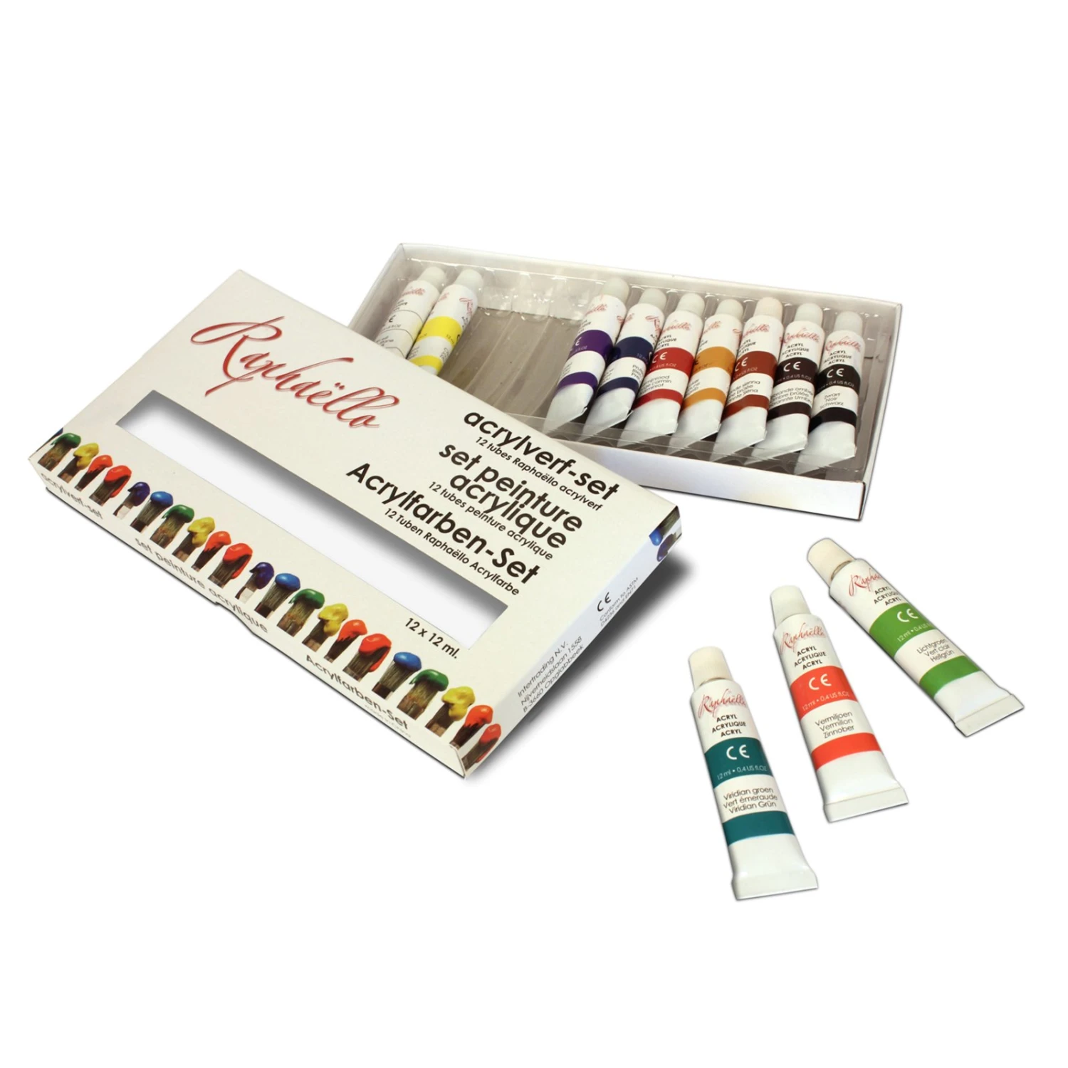 Acryl-Farbenset - 12 Farben - 12 ml 3 Acryl-Farbenset - 12 Farben - 12 ml