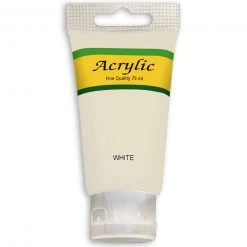 Acrylfarbe - weiß - 75 ml