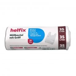 helfix Müllbeutel mit Griff - 20 Stück - 35 Liter