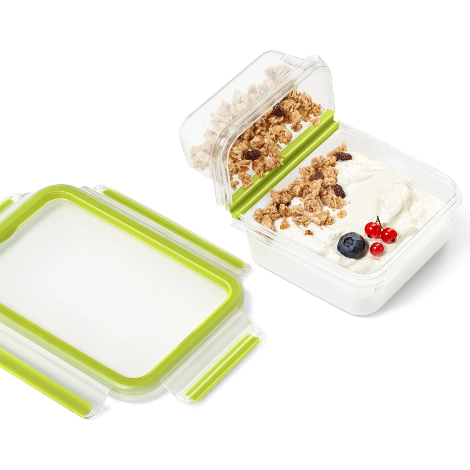 Joghurtbox - transparent-grün - Kunststoff - Knickkante 4 Joghurtbox - transparent-grün - Kunststoff - Knickkante – Bild 2