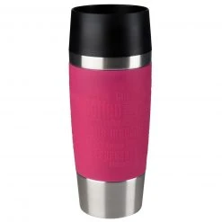 Isolierbecher - himbeer-Edelstahl - 0,36 Liter