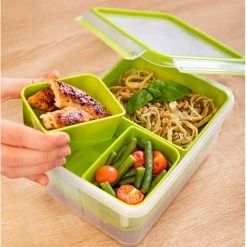 Lunchbox XL - grün-transparent - 2,3 Liter -Deutschland Haushalt Verkaufs-Shop 2758007200 04 1600Wx1600H