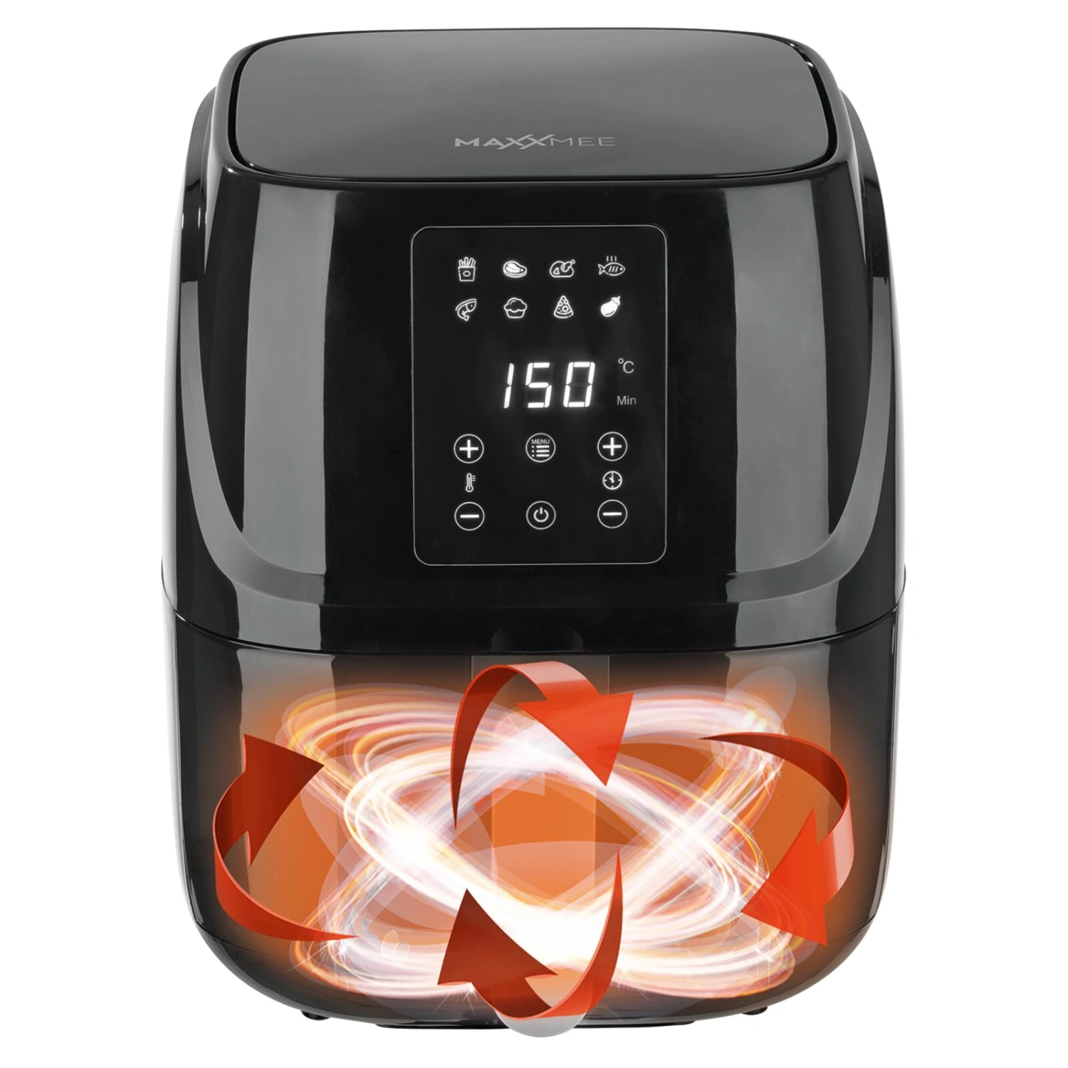 MAXXMEE Heißluftfritteuse 3043 - schwarz - Touch-Display - 3 Liter 3 MAXXMEE Heißluftfritteuse 3043 - schwarz - Touch-Display - 3 Liter