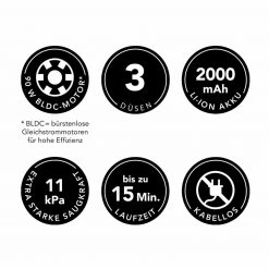 MAXXMEE Akku-Handstaubsauger - anthrazit - 90 Watt -Deutschland Haushalt Verkaufs-Shop 2791001400 14 1600Wx1600H