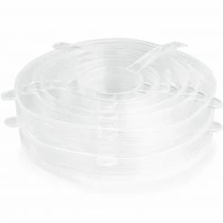 MAXXMEE 12-teiliges Silikondeckel-Set - transparent